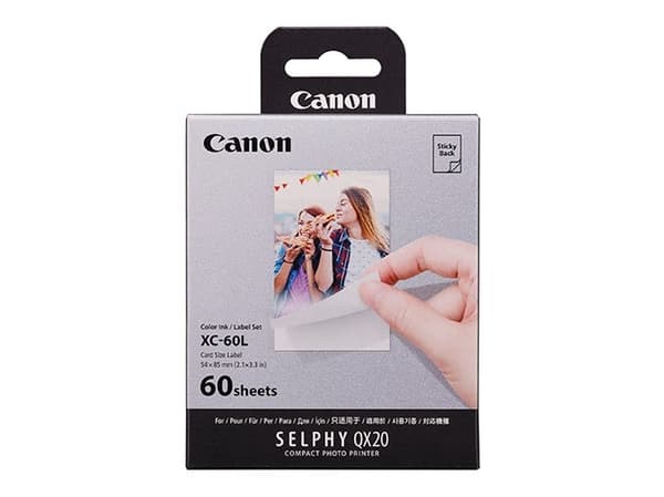 Canon SELPHY XC-60L Bulk Set - Farge (cyan, magenta, gul) - original - skrivebåndskassett og papirsett