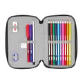 Miniatyrbild 5 av 5: Double Pencil Case F.C. Barcelona Black Black 12.5 x 19.5 x 4 cm 29 Pieces