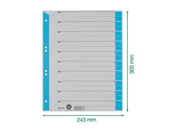 LEITZ 1652 välilehdet 230 g/m² vaaleansininen