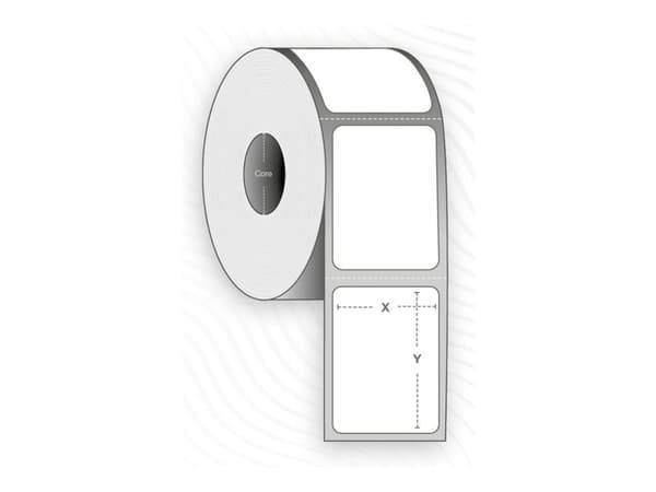 Capture - Permanet adhesiv - hvit - 106 x 250 mm 1600 etikett(er) (10 rull(er) x 160) boks - merkelapper
