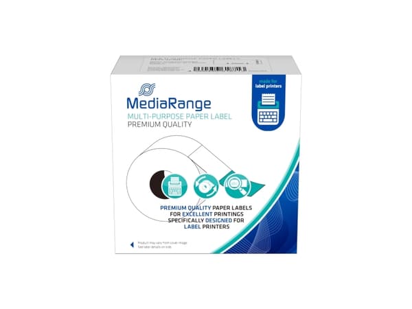 MediaRange Univ. paperitarrat Dymo 41x89mm 300kpl valkoinen
