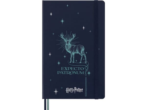 Moleskine Notebook MOLESKINE Harry Potter Patronum 2024, 13x21cm, fôret, begrenset opplag