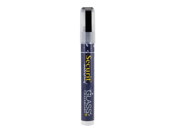 Securit® vandfast kridtmarker skrå spids i sort - (12 stk.)
