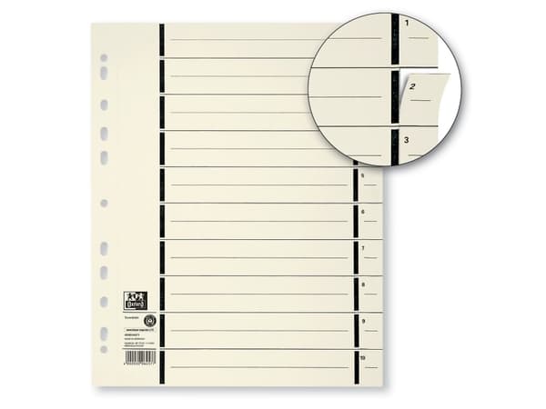 Oxford 400004671, Beige, Fotoark kartong, A4 XL, 240 mm, 300 mm, 10 stykker