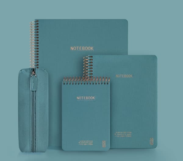 KOZO Notesbog A6 Premium Steel Blue - (6 stk.)
