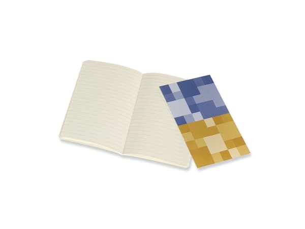 Volant Journal Linjeret Pocket Blå & Gul 2-Pak