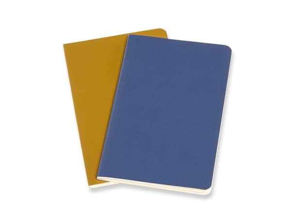 Volant Journal Linjeret Pocket Blå & Gul 2-Pak