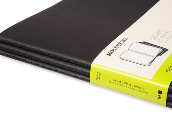 Moleskine Cahier Journal XXL, Monokromatisk, Sort, Matt, 70 g/m², Mykt omslag, Voksen