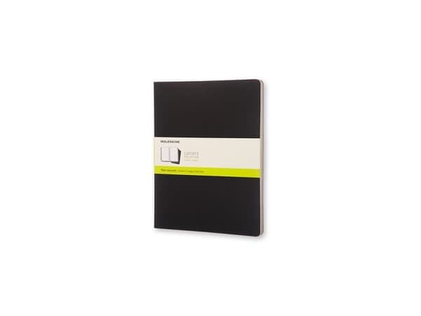 Moleskine Cahier Journal XXL, Monokromatisk, Sort, Matt, 70 g/m², Mykt omslag, Voksen