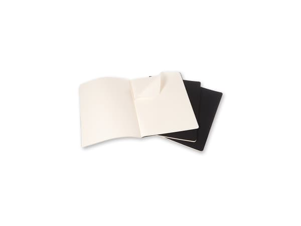 Moleskine Cahier Journal XXL, Monokromatisk, Sort, Matt, 70 g/m², Mykt omslag, Voksen