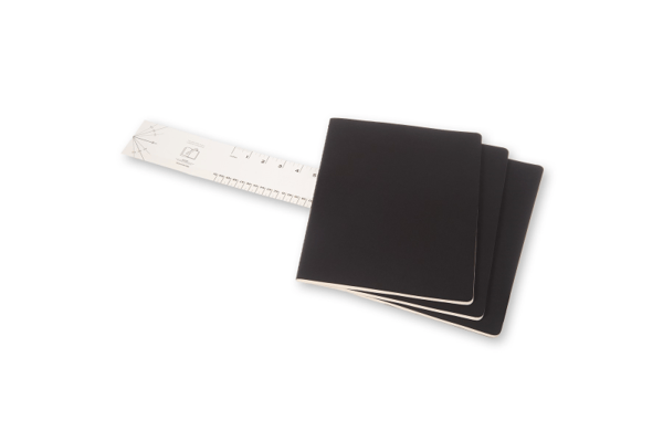 Moleskine Cahier Journal XXL, Monokromatisk, Sort, Matt, 70 g/m², Mykt omslag, Voksen