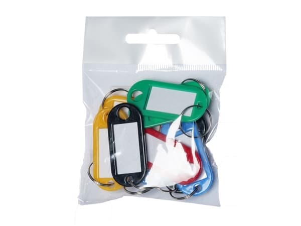 Stickn Nyckelbrickor BNT plast PET assorterad - (10 st. x 10 )