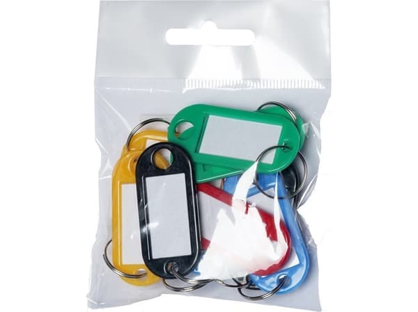Stickn Nyckelbrickor BNT plast PET assorterad - (10 st. x 10 )