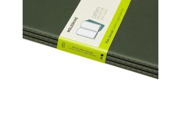 Moleskine Cahier Journal, Monokromatiskt, Grön, Mätt, Pocket, Vuxen