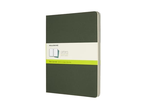 Moleskine Cahier Journal, Monokromatiskt, Grön, Mätt, Pocket, Vuxen