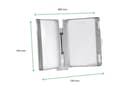Miniatyrbild 2 av 3: Design Line V�gg A4x10, Bl�260x355x100mm 1,1kg (1stk)