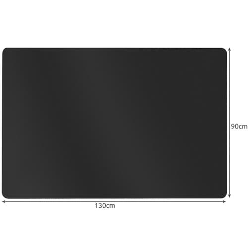 Skyddsstolsmatta 90x130cm - Svart