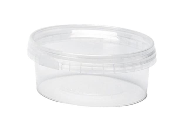 Plastbøtte + låg handy-lock PP Ø95x43mm 180ml 95-180 486sæt/kar