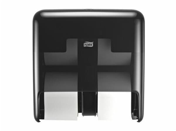 Dispenser Tork OptiServe® T7 sort, till 4 rullar toalettpapper utan hylse