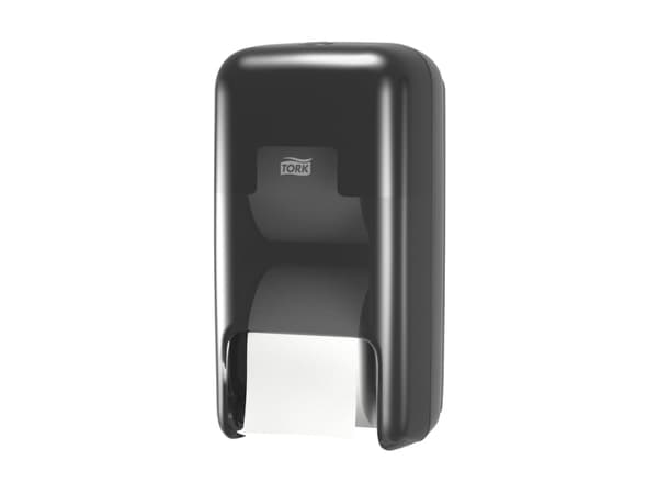 Dispenser for toilet paper rol, Tork, T7 Optiserve 2 rolls, black 171mmx323mm x 174mm, 1 piece