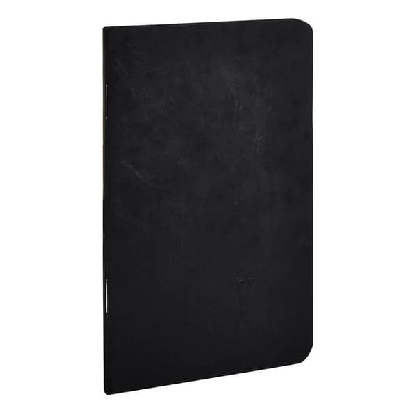 Clairefontaine "Age Bag2 Black Notebook 9x14cm, 96 sidor/48 ark, 90 grams vitt papper, linjerat, kartongomslag