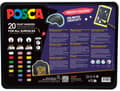 Miniatyrbilde 3 av 4: POSCA Gift Metal Tin, 20ass. Groovy Colours (6xpc1mc - 7xpc3m - 7xpc5m)