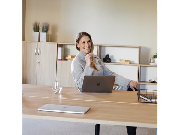 Sitt- och ståbord Ekoflex 2.0, bänkskiva ek 1800x800mm