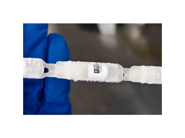 Brady B33-125-490, Hvit, Selvklebende skriveretikett, Utstanset etikett, Polyester, Trermisk overføring, Akryl