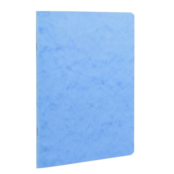 Clairefontaine "Age Bag" Blå Notesbog A4, 96 sider/48 ark, 90gram hvidt papir, linieret med margin, karton omslag