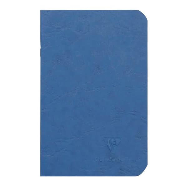 Clairefontaine "Age Bag" Blue Muistikirja 9x14cm, 96 sivua/48 arkkia, 90 grammaa valkoista paperia, Vuoraamaton, pahvikansi