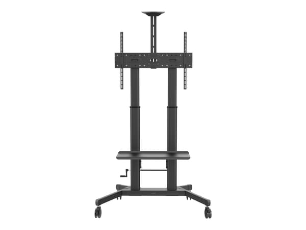 Vision X-Series VFM-F26 - Vogn - for flatpanel / videokonferansesystem - høydejusterbar, maks. 80 kg - stål - svart - skjermstørrelse: 55"-100"