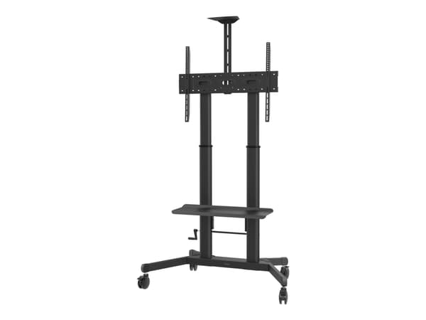 Vision X-Series VFM-F26 - Vogn - for flatpanel / videokonferansesystem - høydejusterbar, maks. 80 kg - stål - svart - skjermstørrelse: 55"-100"