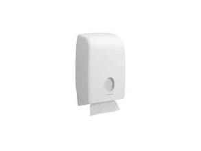 Dispenser, Kimberly-Clark Aquarius, 13,6x26,5x39,9cm, hvid, plast, til håndklædeark maks dybde 10...