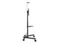 Miniatyrbilde 3 av 5: Vision X-Series VFM-F21 - Vogn - for flatpanel / videokonferansesystem - høydejusterbar, maks. 50 kg - stål - svart - skjermstørrelse: 31"-80"