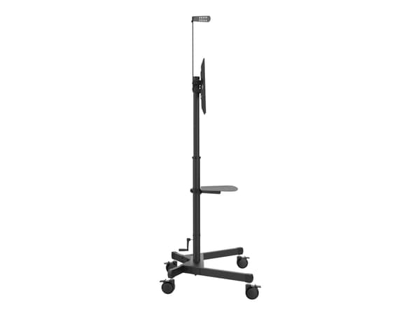 Vision X-Series VFM-F21 - Vogn - for flatpanel / videokonferansesystem - høydejusterbar, maks. 50 kg - stål - svart - skjermstørrelse: 31"-80"