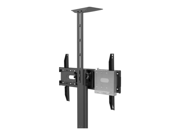 Vision X-Series VFM-F21 - Vogn - for flatpanel / videokonferansesystem - høydejusterbar, maks. 50 kg - stål - svart - skjermstørrelse: 31"-80"