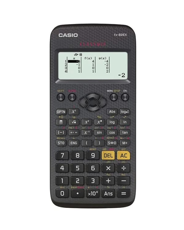 Casio FX-82EX, Ficka, Vetenskapsfunktion, 16 siffror, Batteri, Svart Svart