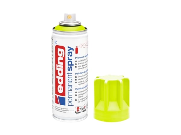 Edding 5200, 200 ml, Keltainen, Matta, Suihkepullo, Säänkestävä