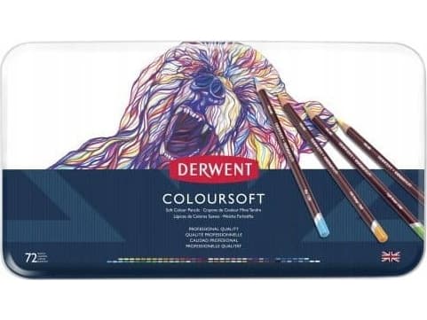 Starpak Derwent Coloursoft pencil - med 72 stk. tinæske