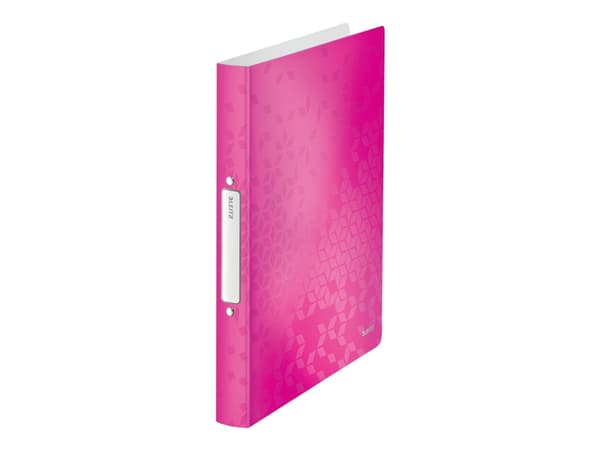 Leitz WOW - Ringpärm - för A4 (210 x 297 mm) - kapacitet: 190 ark - rosametallic