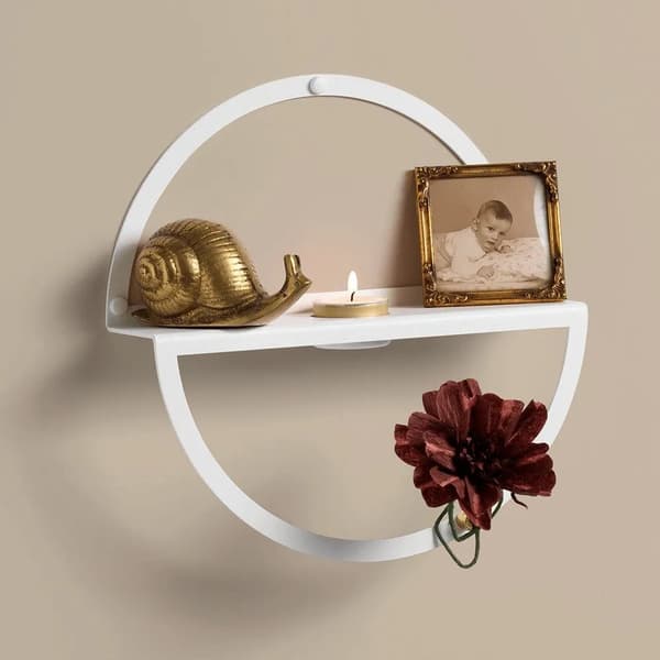Circle Tealight shelf Ø 25 cm. White