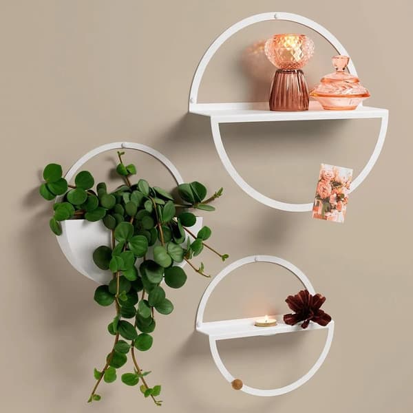 Circle Tealight shelf Ø 25 cm. White
