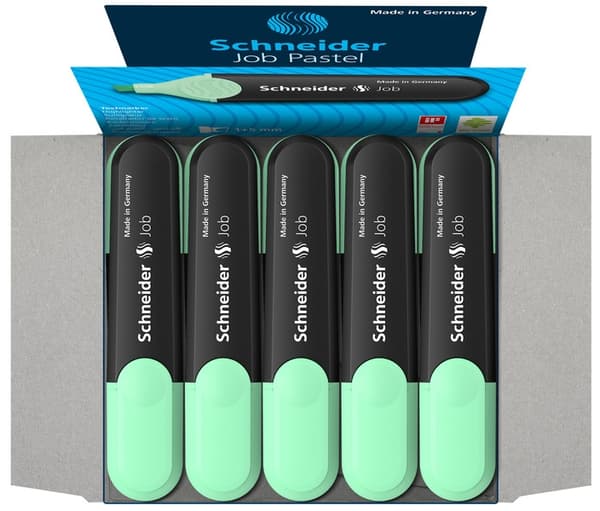 Schneider S-1524 Tekstmarkør Job Pastelfarve Mint