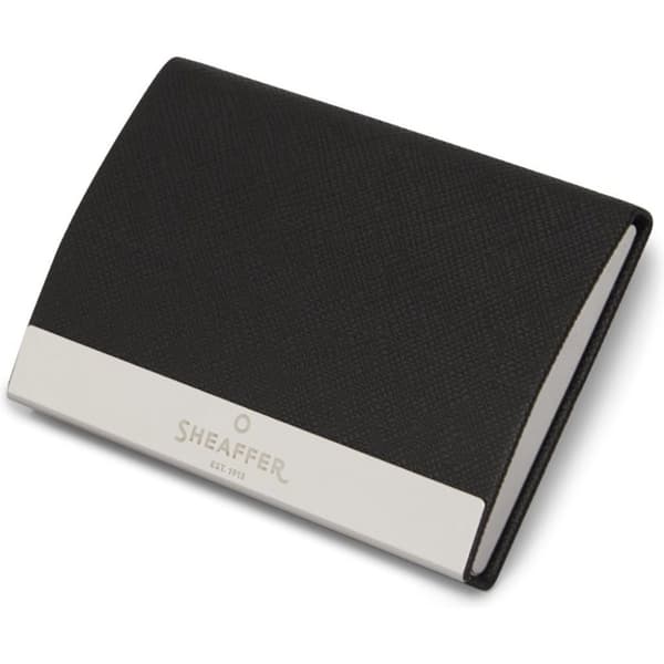 Sheaffer SF-G2933851-3 Kulspetspenna 100 M presentset blank svart lack Förkromad + visitkortshållare