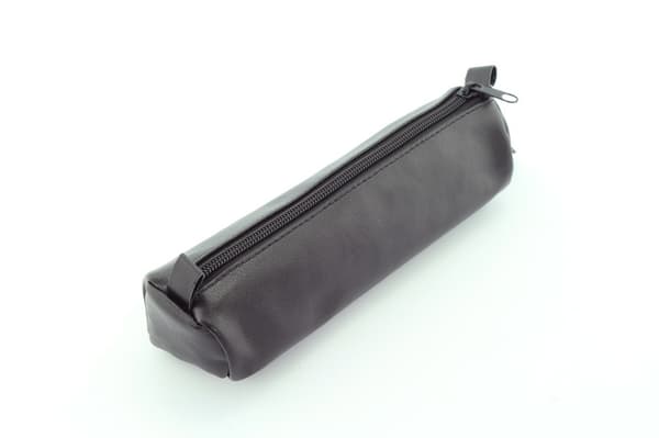 Juscha JU-43031 Penalhus Alassio Ægte Læder Sort 21x6cm
