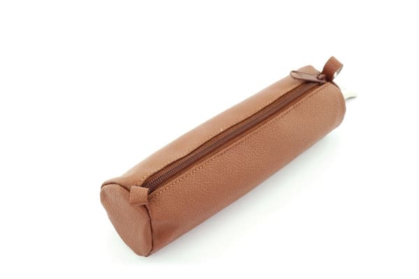 Juscha JU-43147 Pennfodral Alassio Äkta Läder Brun 21x6cm