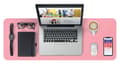 Miniatyrbillede 5 af 9: Sigel SI-SA605 Rollable Pad Pink-sølv, 800x300x2mm imiteret læder, dobbeltsidet