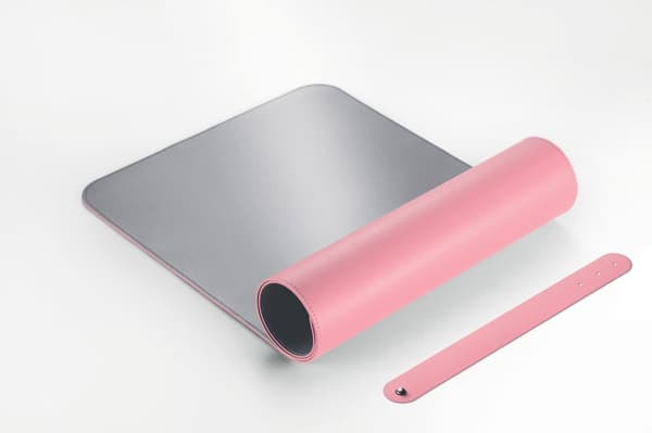 Sigel SI-SA605 Rollable Pad Pink-sølv, 800x300x2mm imiteret læder, dobbeltsidet