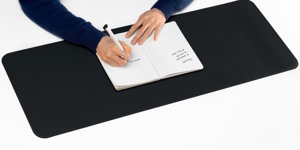 Sigel SI-SA604 rullebar pude sort-sort, 800x300x2 mm imiteret læder, dobbeltsidet