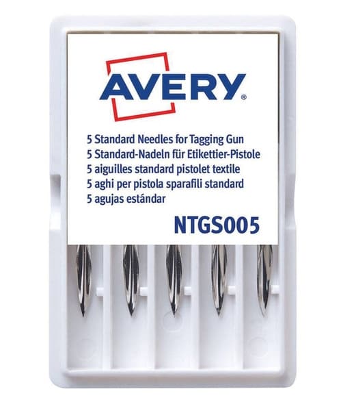 Avery AV-NTGS005 nålar textilpistol 5 nålar för Ridderspoortang